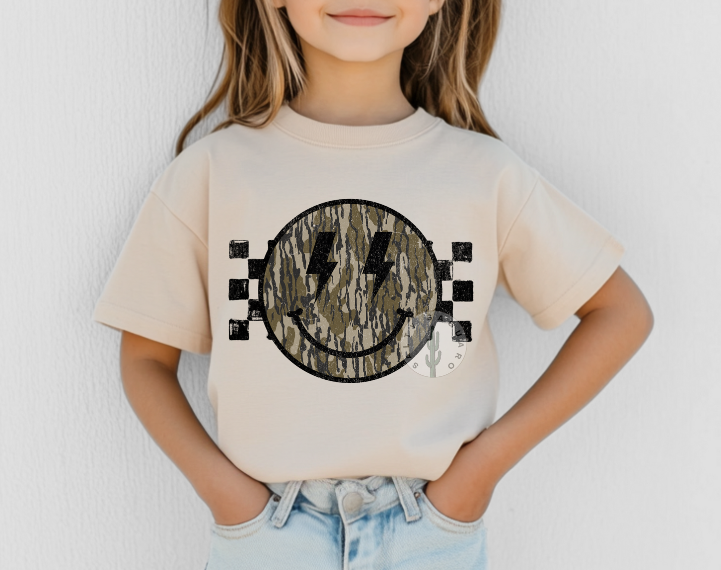 Camo Smiley- Kids