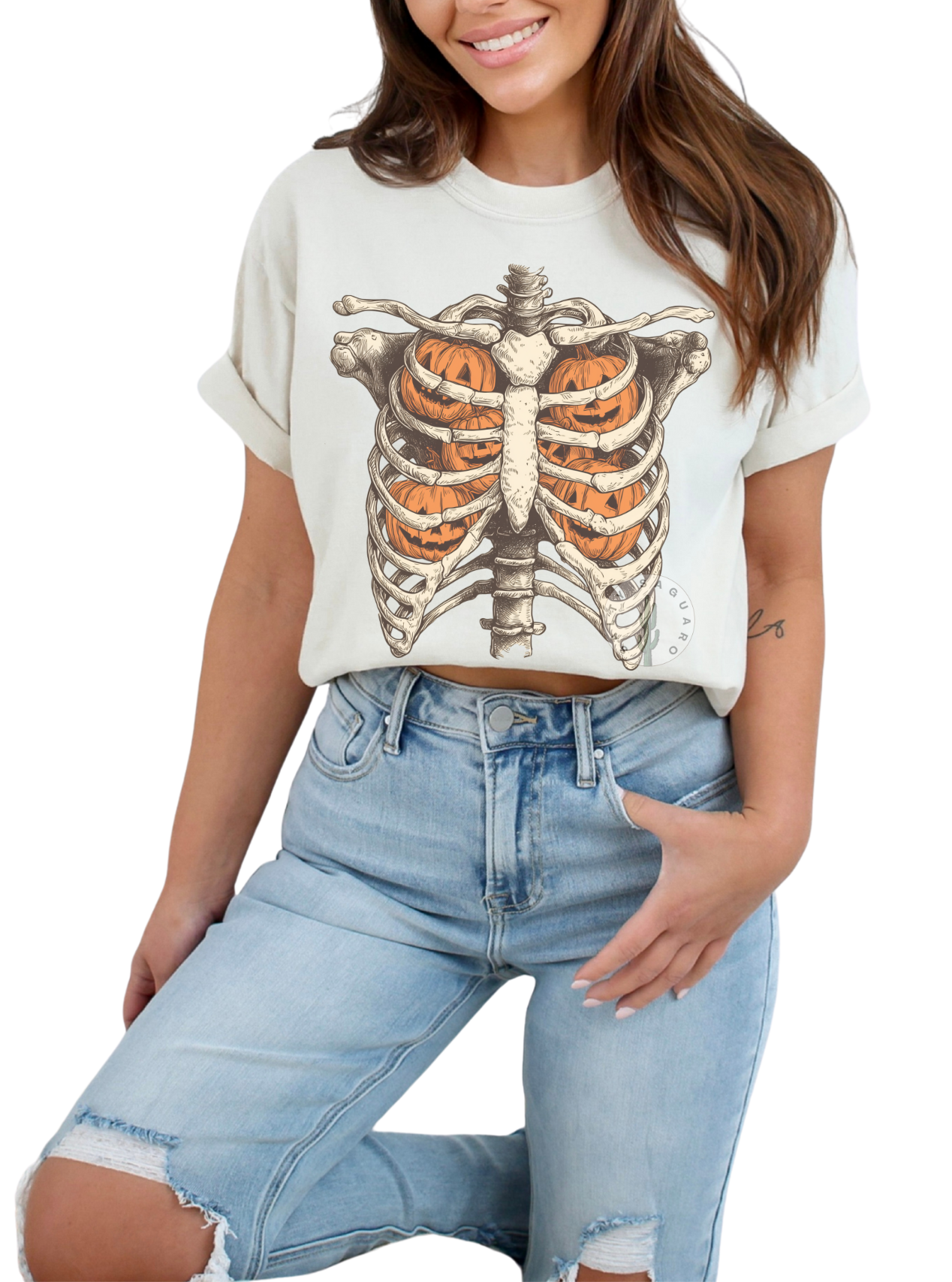 Pumpkin Ribcage Tee