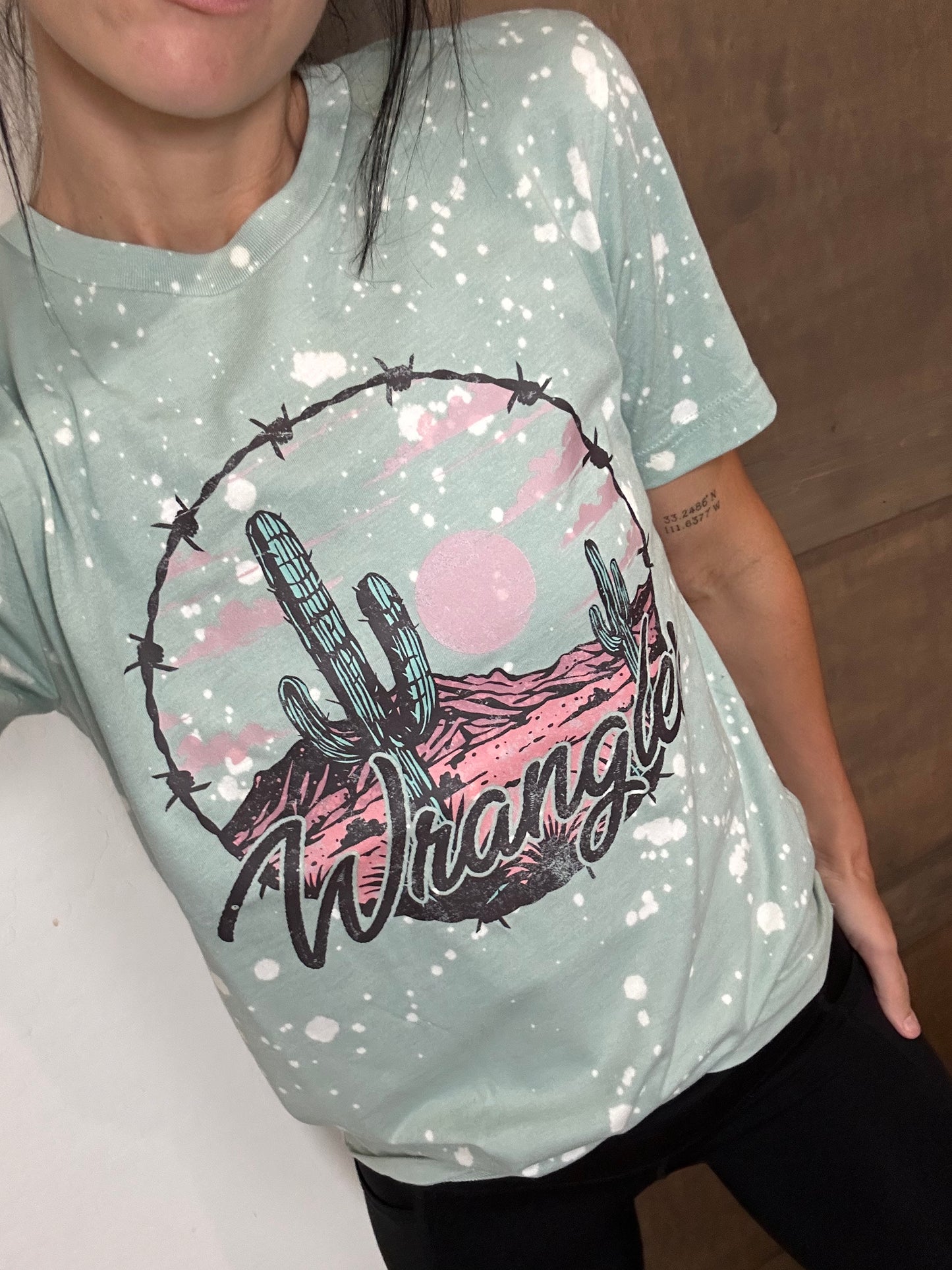 Wrangler- Bleached Tee