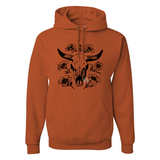 Kingston Floral Bull Skull Sweater