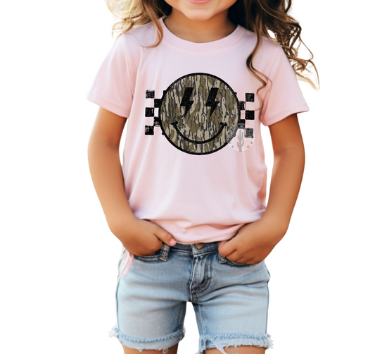Camo Smiley- Kids