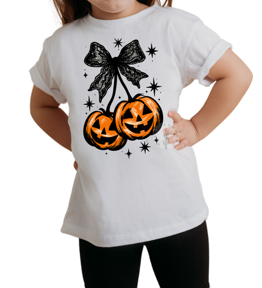 Pumpkin Cherries Tee- Kids