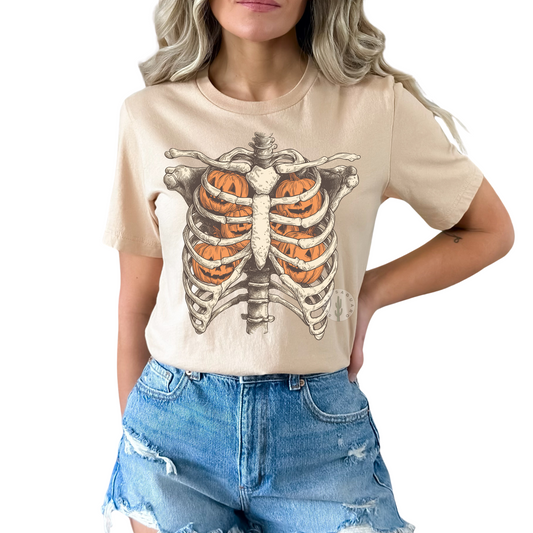 Pumpkin Ribcage Tee
