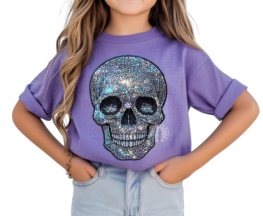 Faux Rhinestone Skelly- Kids